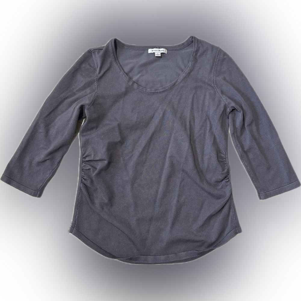 Studio Works Charcoal Long Sleeve Top